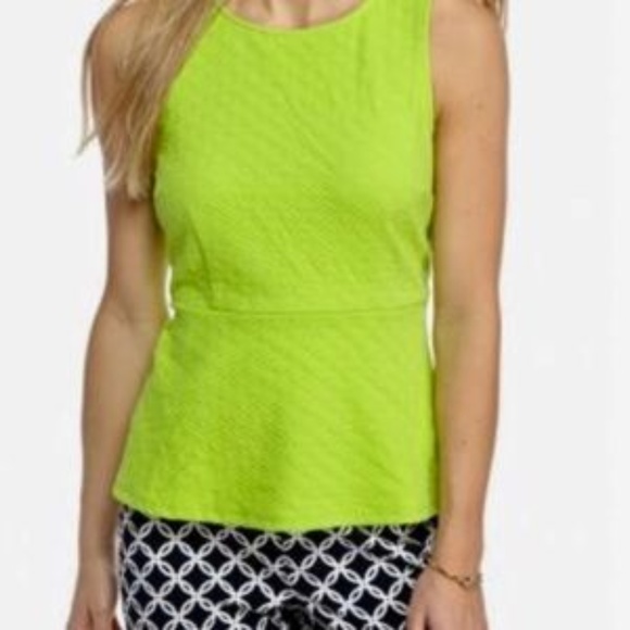 crown & ivy Tops - NEW Crown & Ivy Lime Drive Sleeveless Blouse